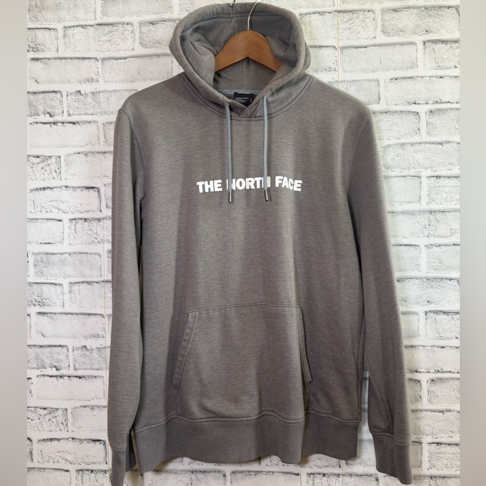 Women’s North Face dark gray color logo hoodie sweatshirt Medium